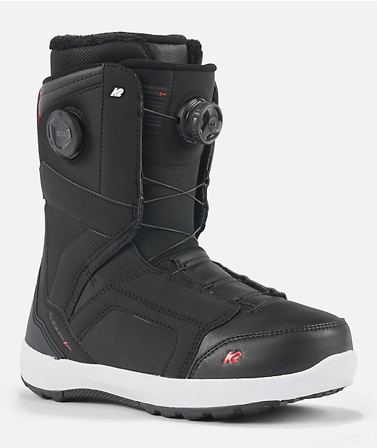 K2 Boundary Clicker Black Snowboard Boots 2024 | Zumiez