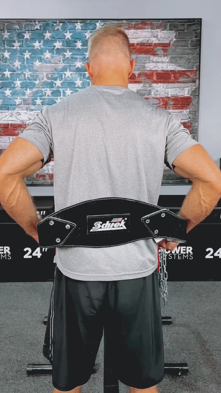 Model B5008 Black Dip Belt - Schiek Sports