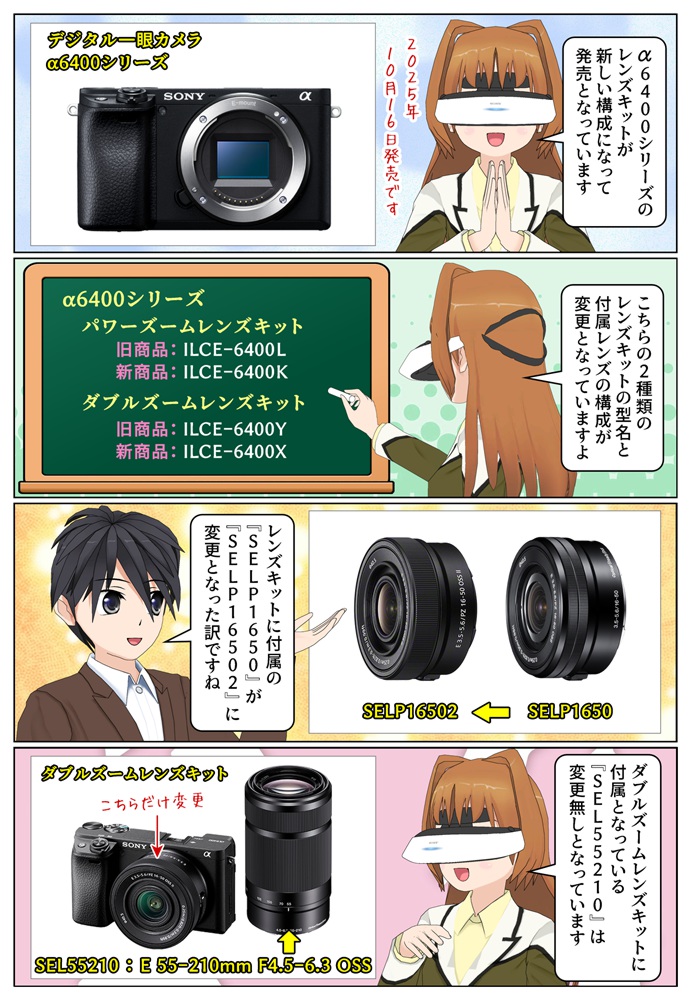 ソニーの「α6400シリーズ」に新レンズキット『ILCE-6400K』と『ILCE