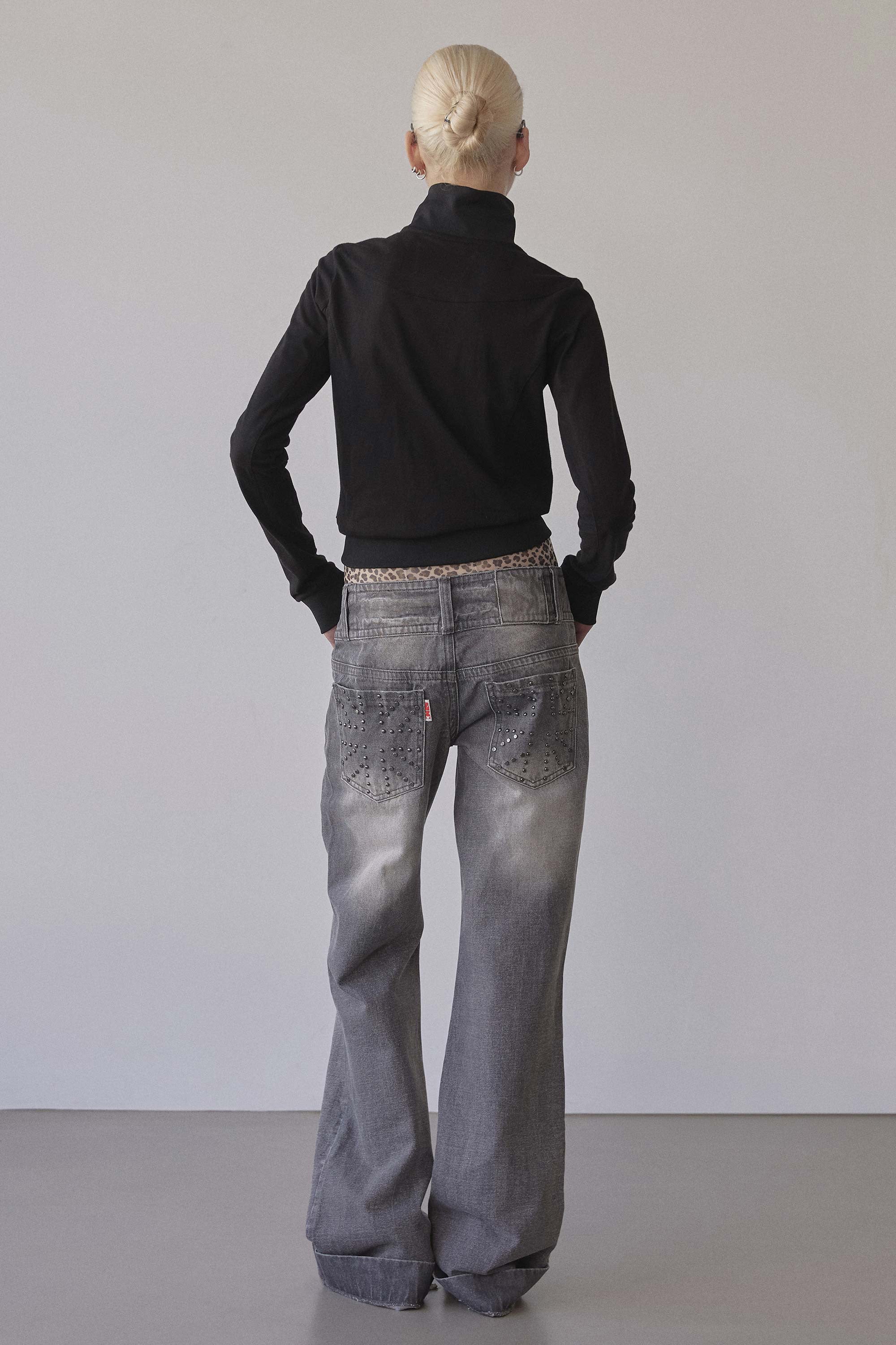 Union Jack Engineered Denim Washed Gray – Sculptor