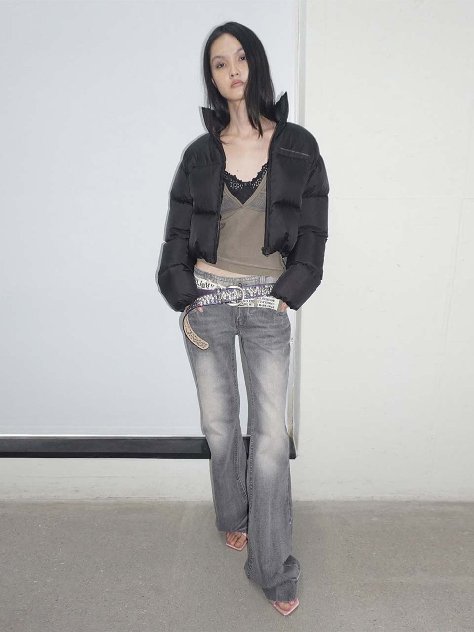 Matte Cropped Puffer Down Black – SCULPTOR JAPAN