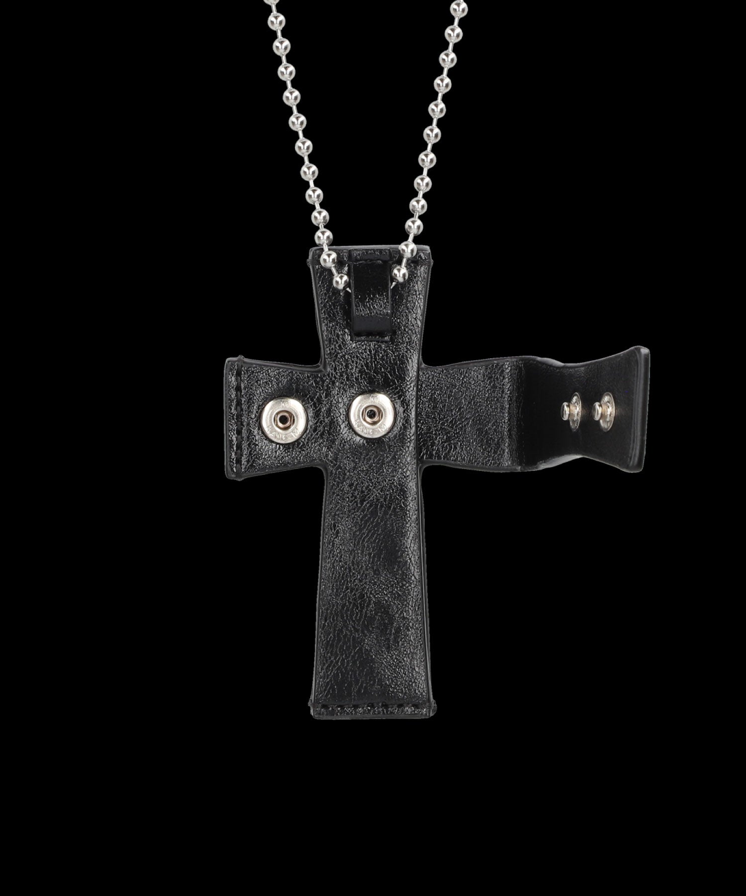 Cross Leather Strap Wallet Black – SCULPTOR JAPAN