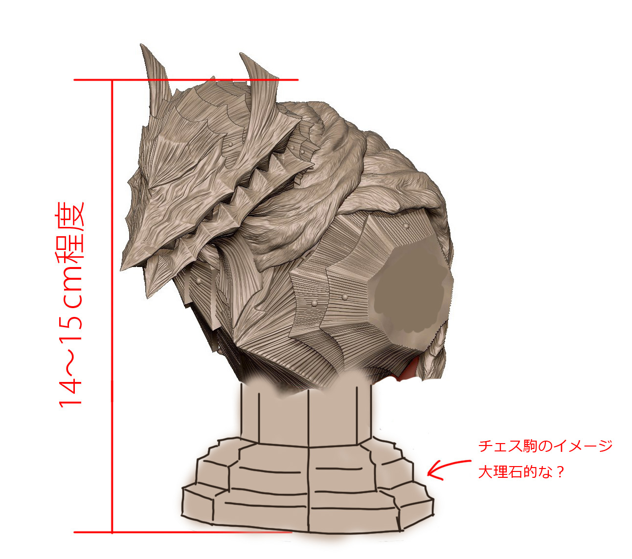 HEADLONG ベルセルク ガッツ胸像 ゾッド胸像 headlong ベルセルク