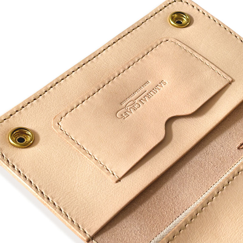 サムライクラフト トラッカーズウォレット ナチュラル （金具：真鍮色