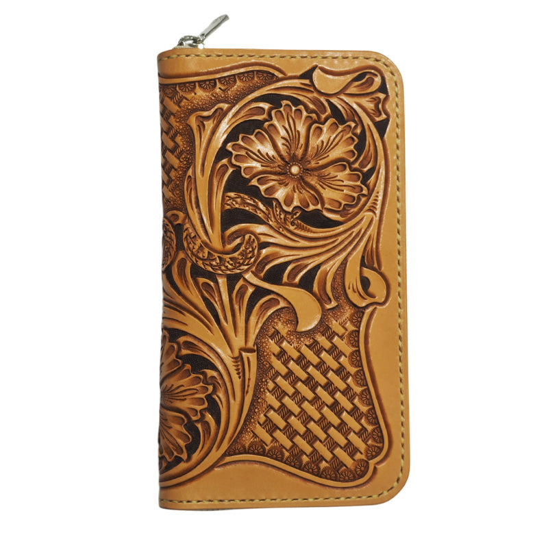 サムライクラフト ラウンドファスナー ロングウォレット タイプ1