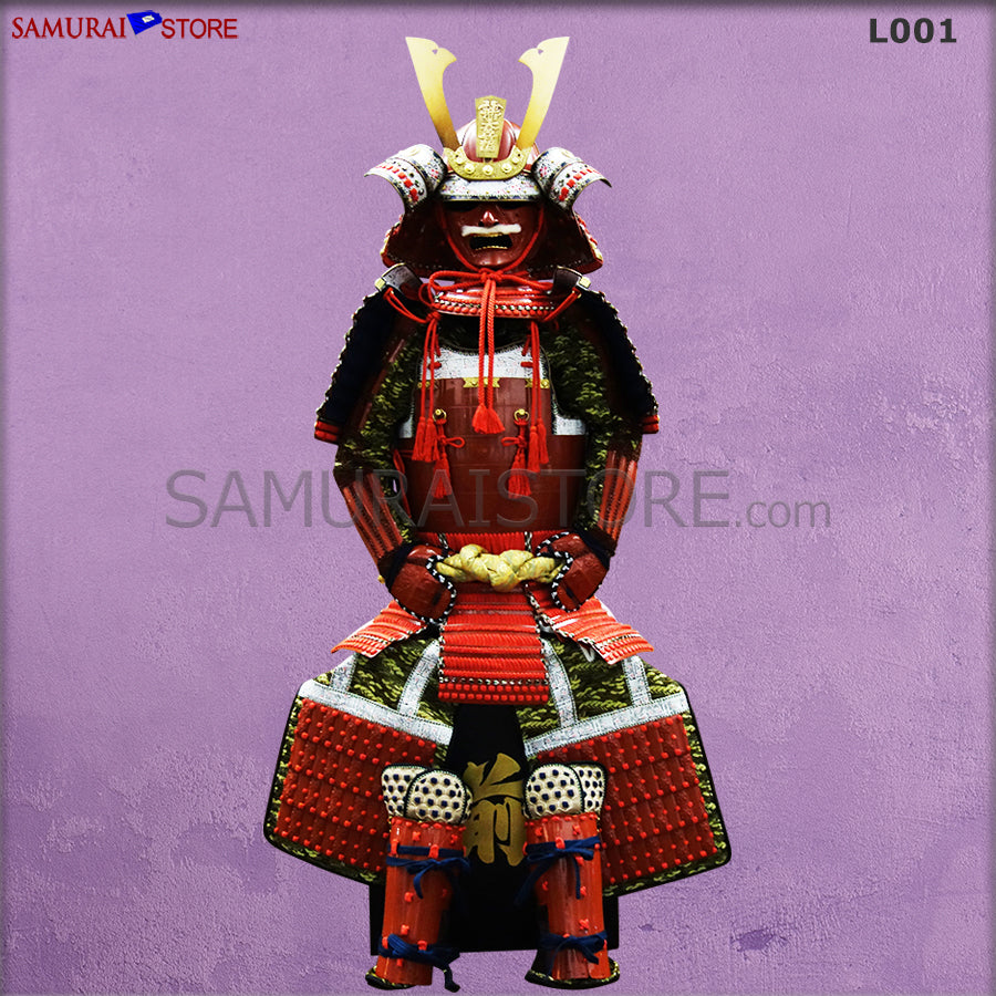 L001 赤二枚胴具足 鎧 等身大 - サムライストア SAMURAI STORE
