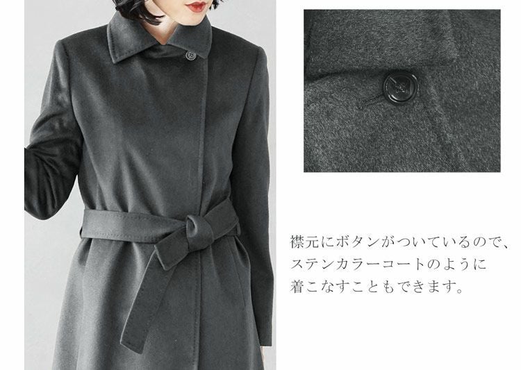 カシミヤ コート チンチラ レディース コート ギフト 6F (02000316r)