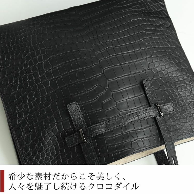 トートバッグ クロコダイル レディース 肩掛け マット加工 ポロサス 本