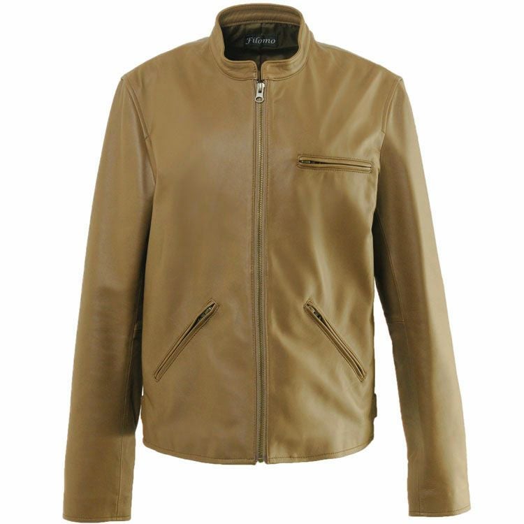 レザージャケット メンズ 本革 ラムレザー 軽量 シングル ライダース