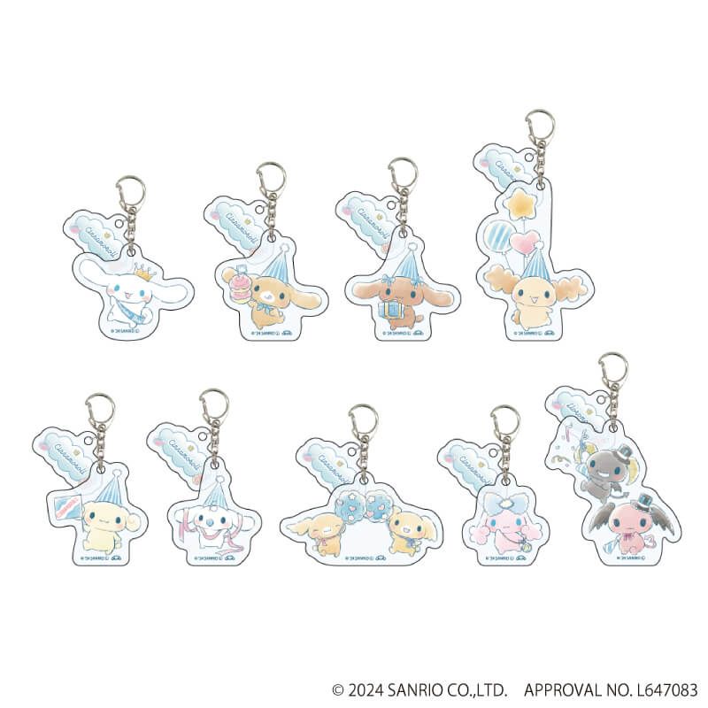 シナモロール｜パーツ付きアクリルキーホルダー「シナモロール」01