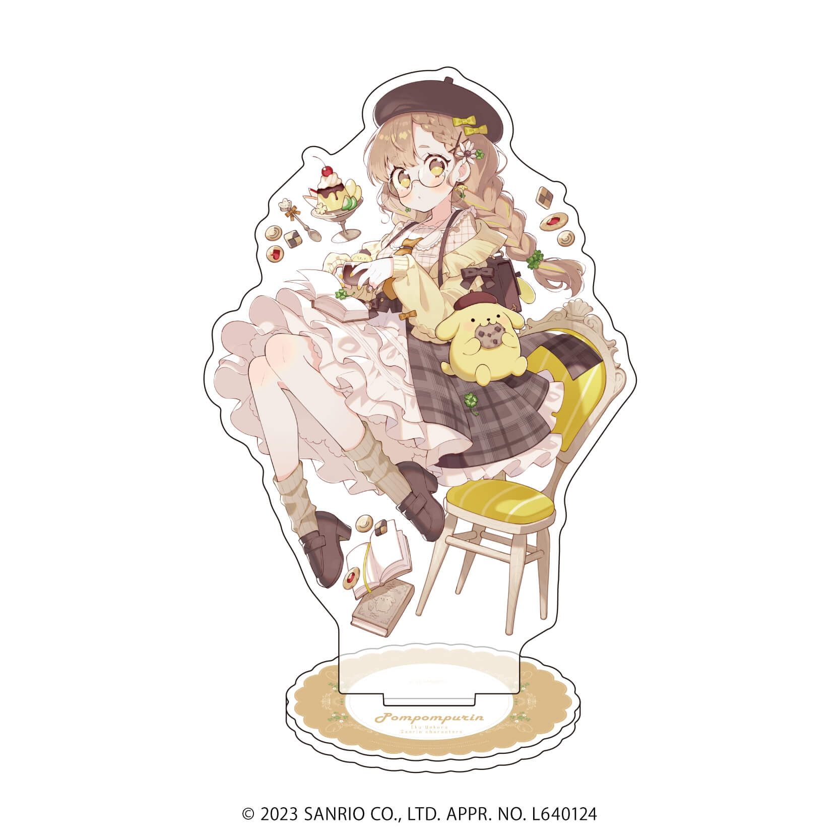 上倉エク×サンリオキャラクターズ｜高精細複製原画（額付き）「上倉