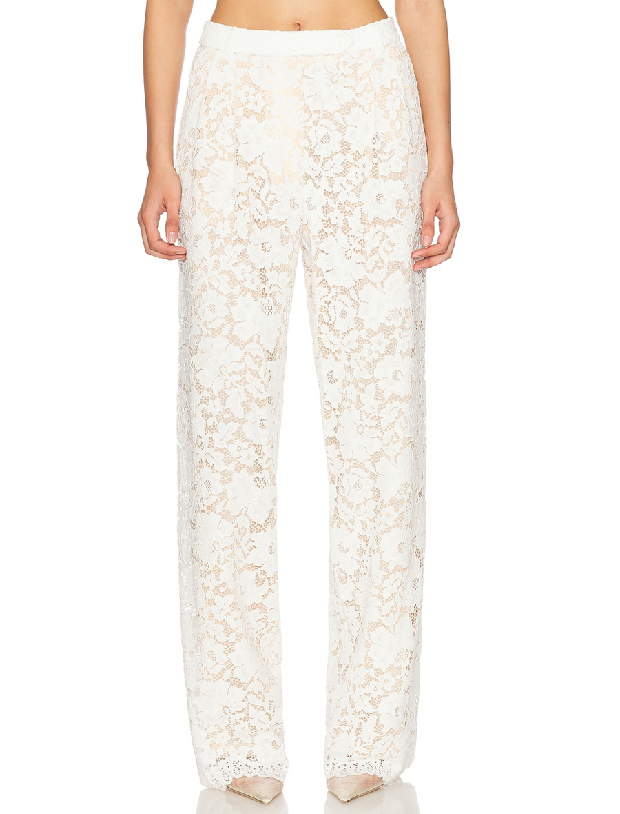 Estelle Lace Pintuck Trousers – SANS FAFF