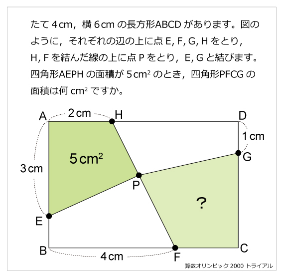 2000年 トライアル（算数オリンピック）2000年 トライアル | 算数星人