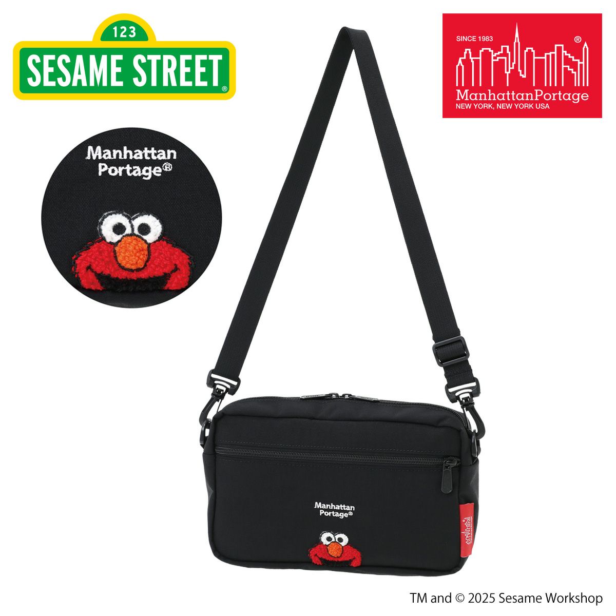 マンハッタンポーテージ セサミストリート エルモ ショルダーバッグ