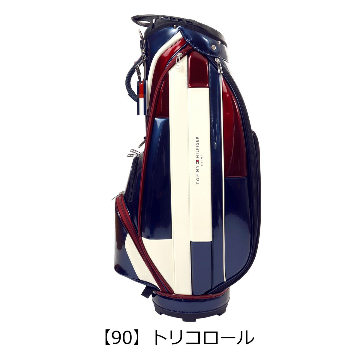 トミーヒルフィガー キャディバッグ ゴルフ カート型 9.0型 5分割 47