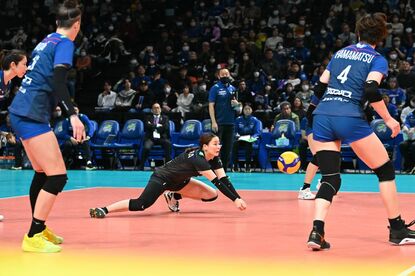 久光スプリングス＞守護神・西村弥菜美、2年連続サーブレシーブ賞