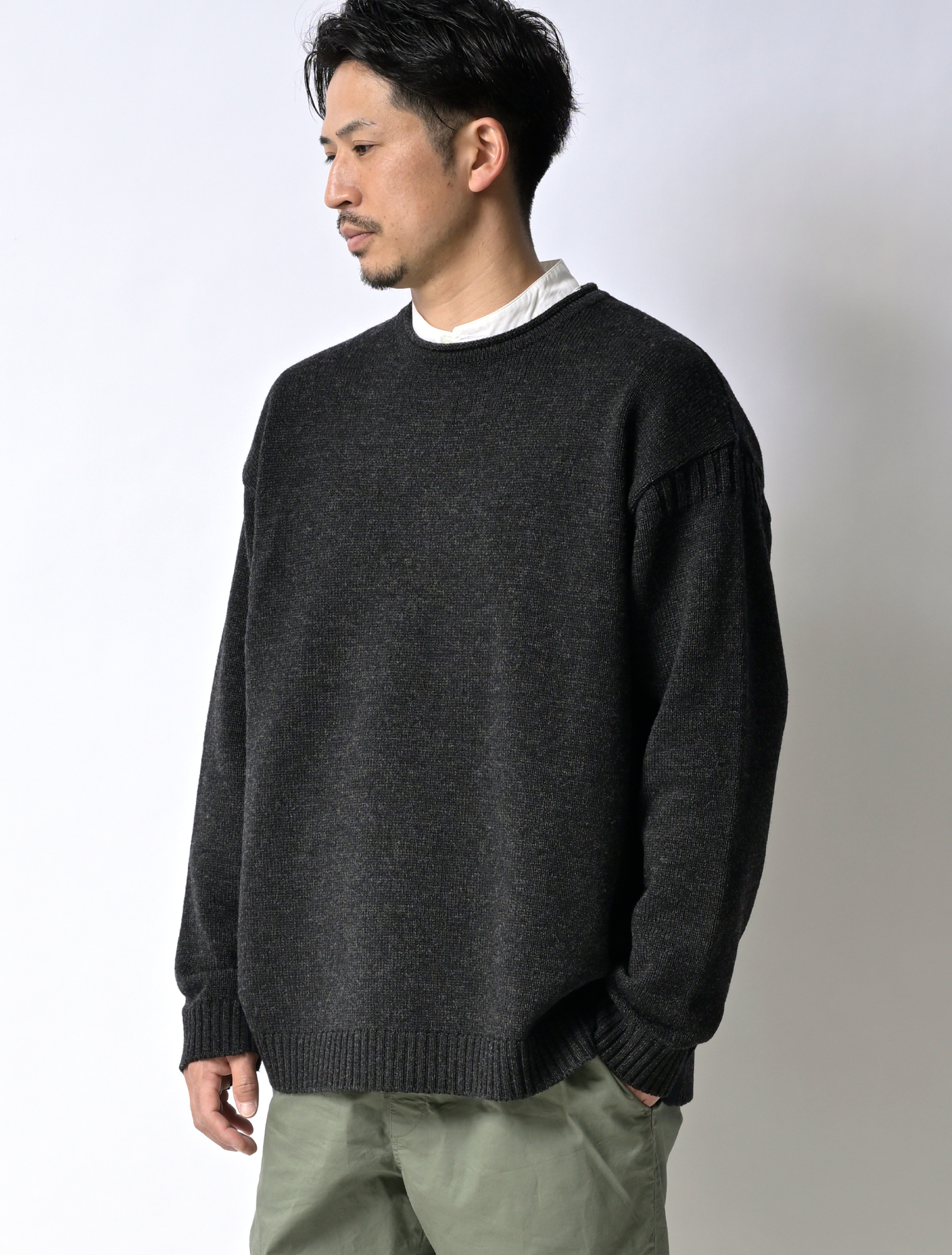 からだをつつむ / オーバーサイズプルオーバー 手洗いできるウール