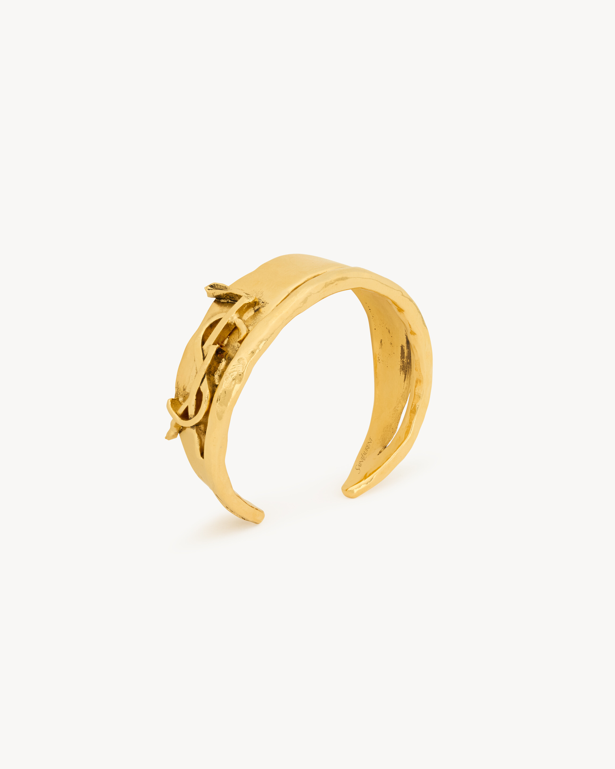 CASSANDRE double cuff in metal in Gold | Saint Laurent | YSL EN-US