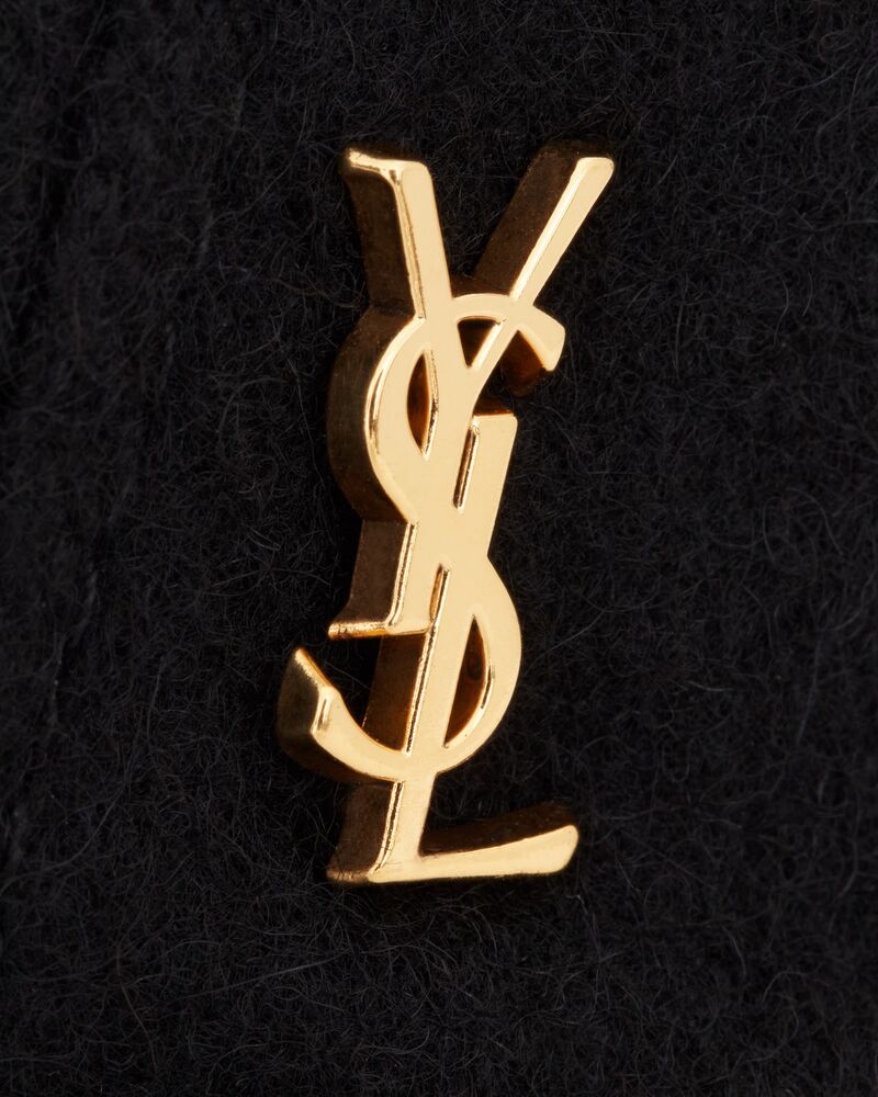 YSL ベースボールキャップ（フェルト） ブラック | Saint Laurent