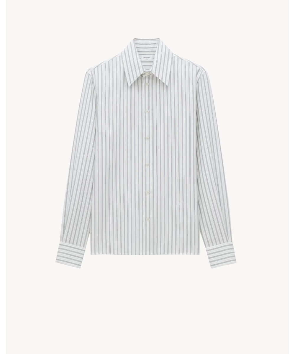 SAINT LAURENT/サンローラン_men通販 | ストライプシルク製 シャツ