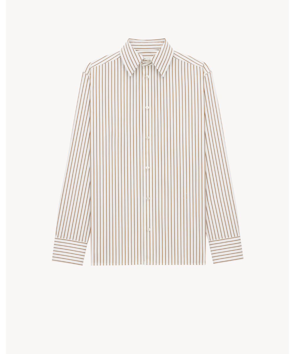 SAINT LAURENT/サンローラン_men通販 | ストライプシルク製 シャツ