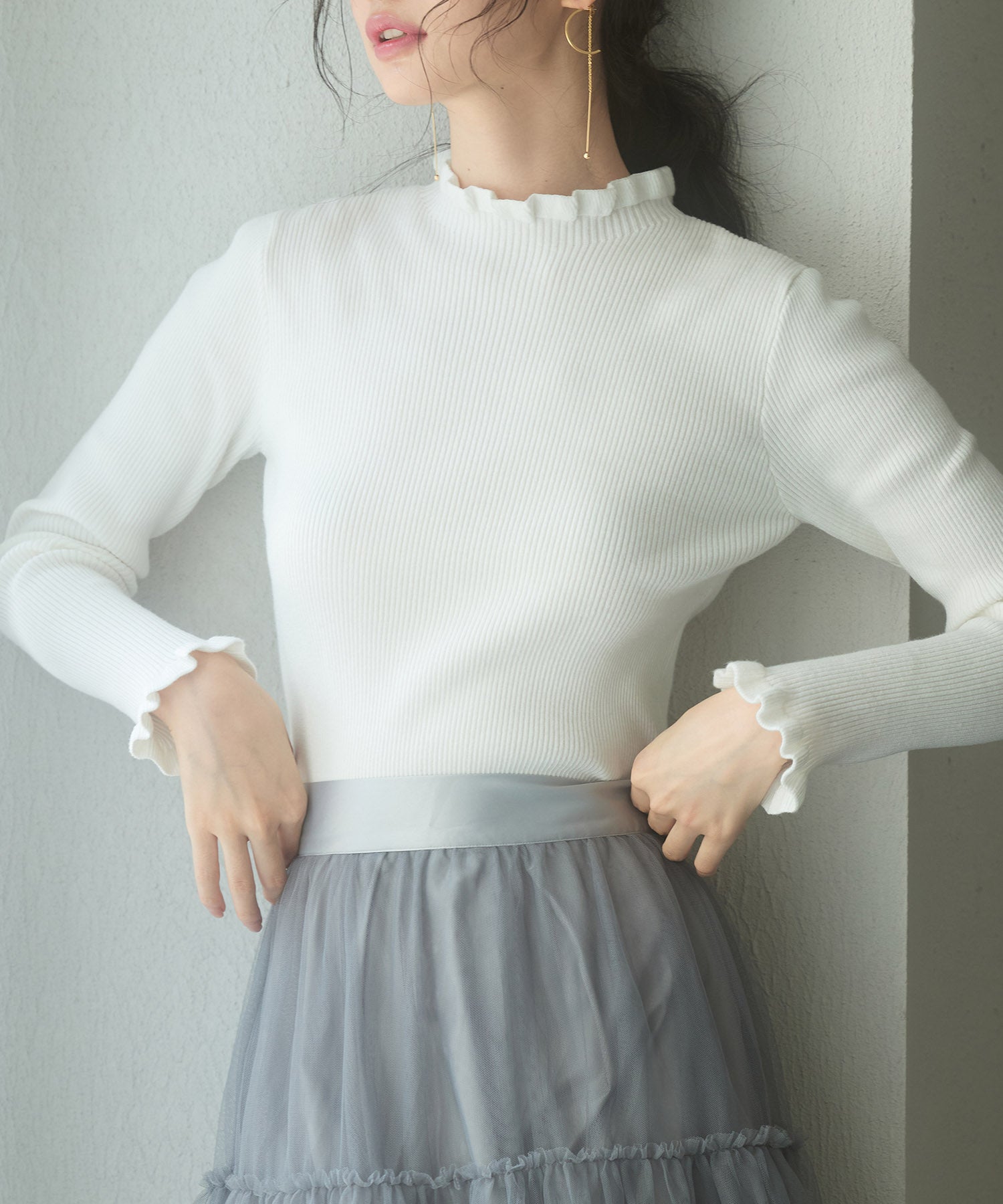 ケープカラーボレロとニット2点セットsdp8006 アイボリー – [公式