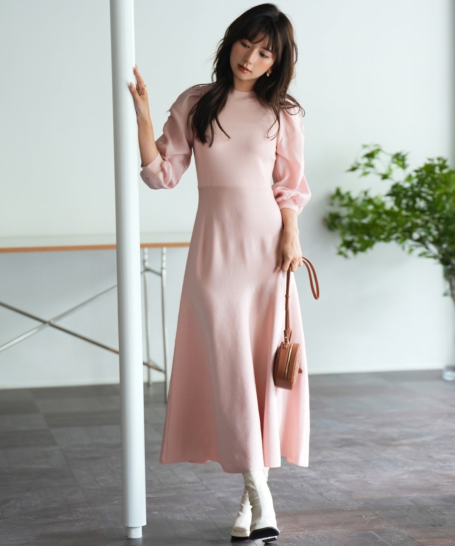 Aラインドッキングニットワンピースsdpxyf9017 ピンク – [公式]SAISON