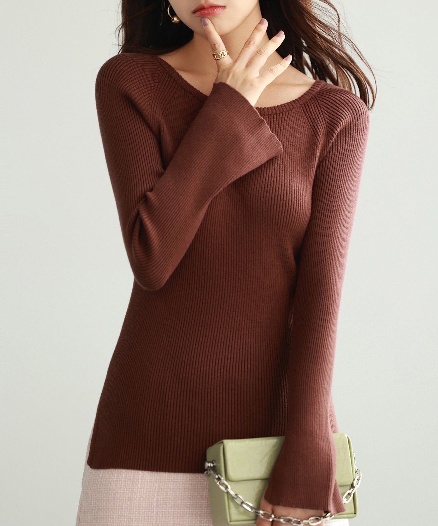 大定番リブニットプルオーバーsdpxyf7038 ブラウン – [公式]SAISON DE