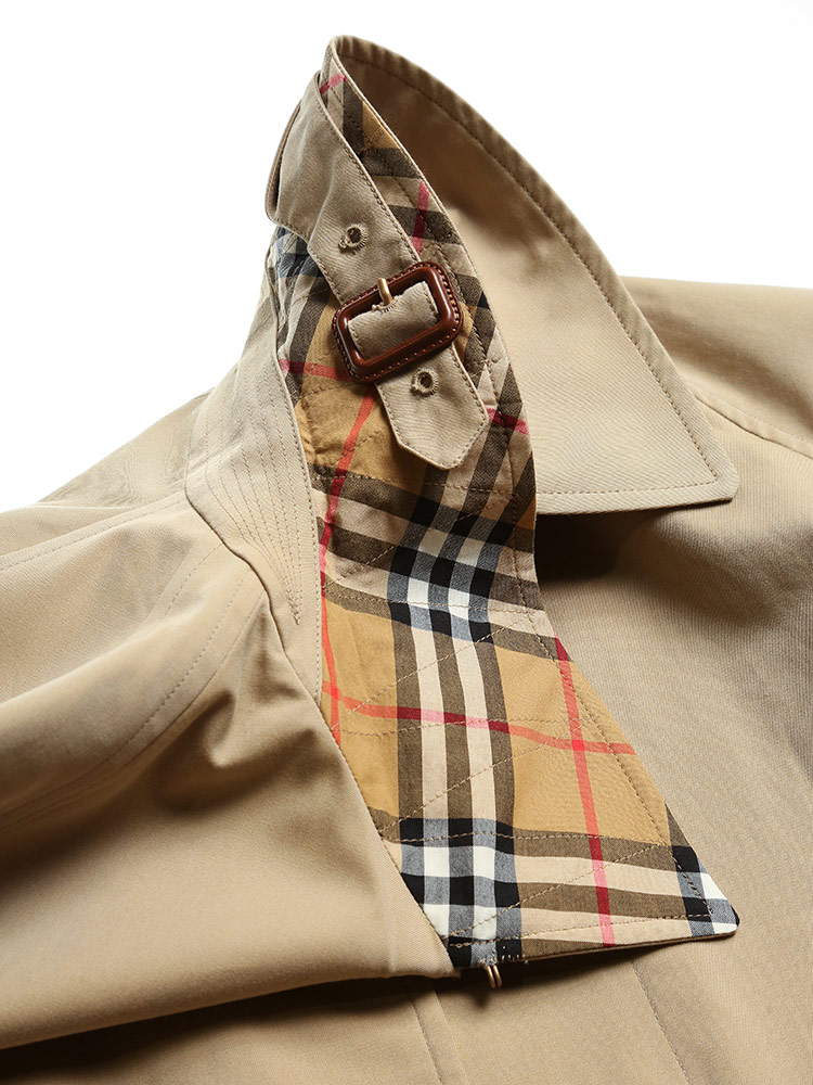 BURBERRY (バーバリー) コットン ステンカラー コート CAMDEN