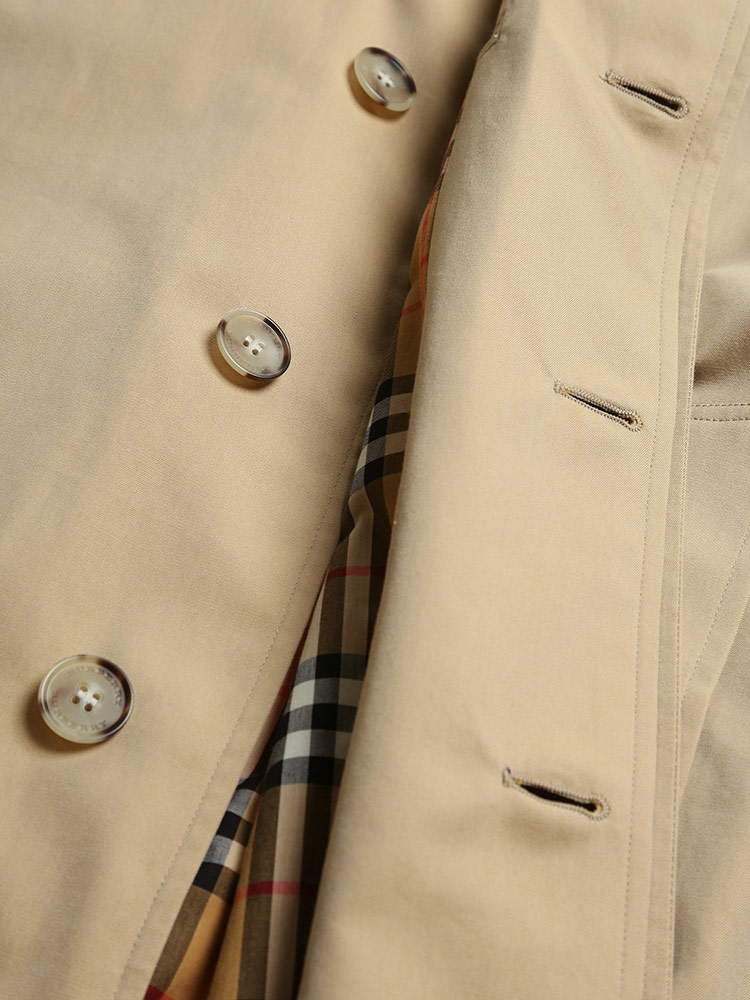 BURBERRY (バーバリー) コットン ステンカラー コート CAMDEN