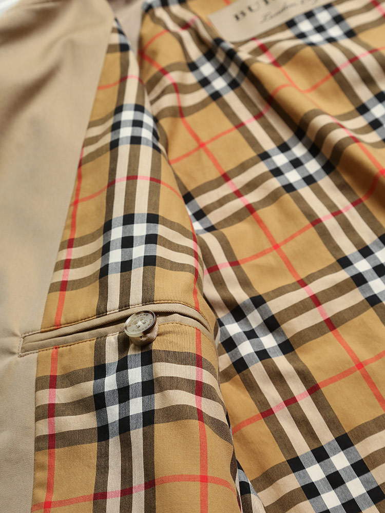 BURBERRY (バーバリー) コットン ステンカラー コート CAMDEN