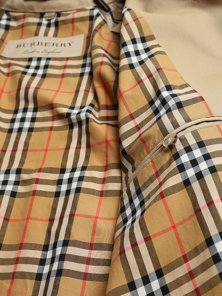 BURBERRY (バーバリー) コットン ステンカラー コート CAMDEN