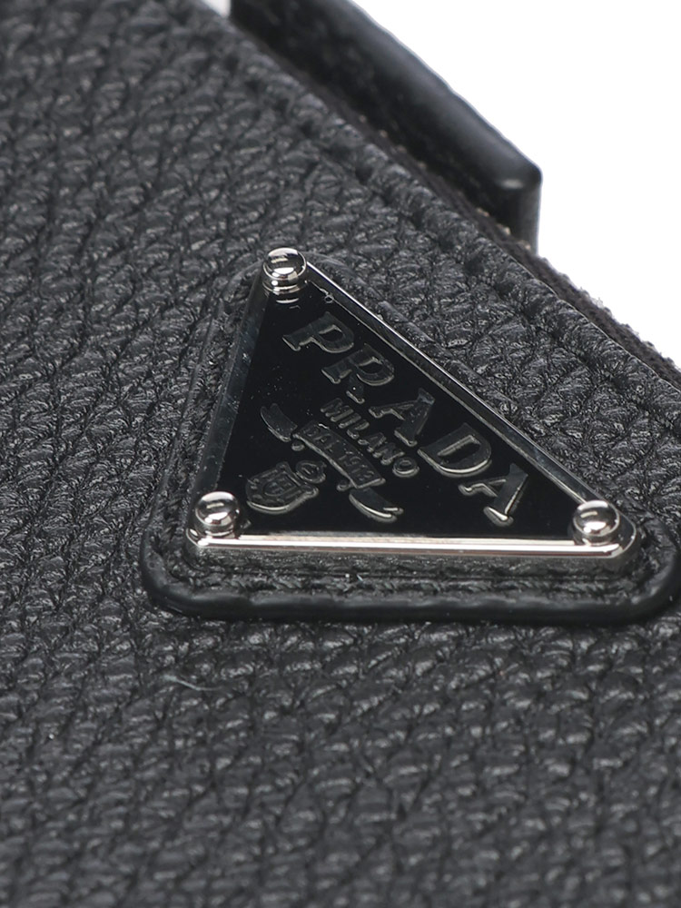 PRADA (プラダ) ファスナー付 ヴィッテロダイノレザー カードケース