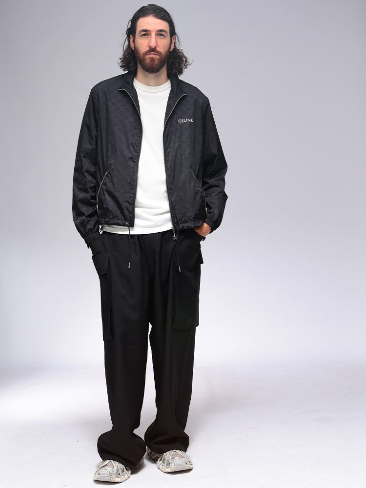 CELINE (セリーヌ) ナイロン モノグラム フルジップ ジャケット メンズ
