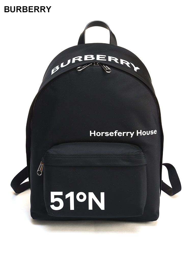 BURBERRY (バーバリー) コーディネートプリントナイロン バックパック