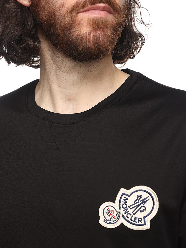 MONCLER (モンクレール) ダブルワッペン クルーネック 半袖 Tシャツ
