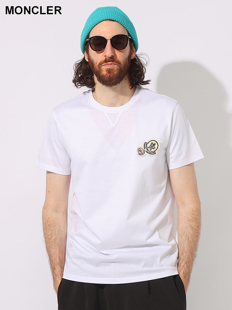 MONCLER (モンクレール) ダブルワッペン クルーネック 半袖 Tシャツ