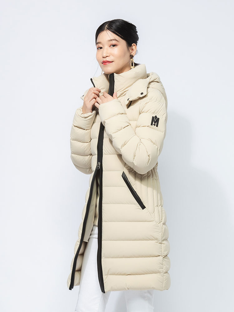 MACKAGE (マッカージュ) フード着脱可能 フルジップ ダウンコート