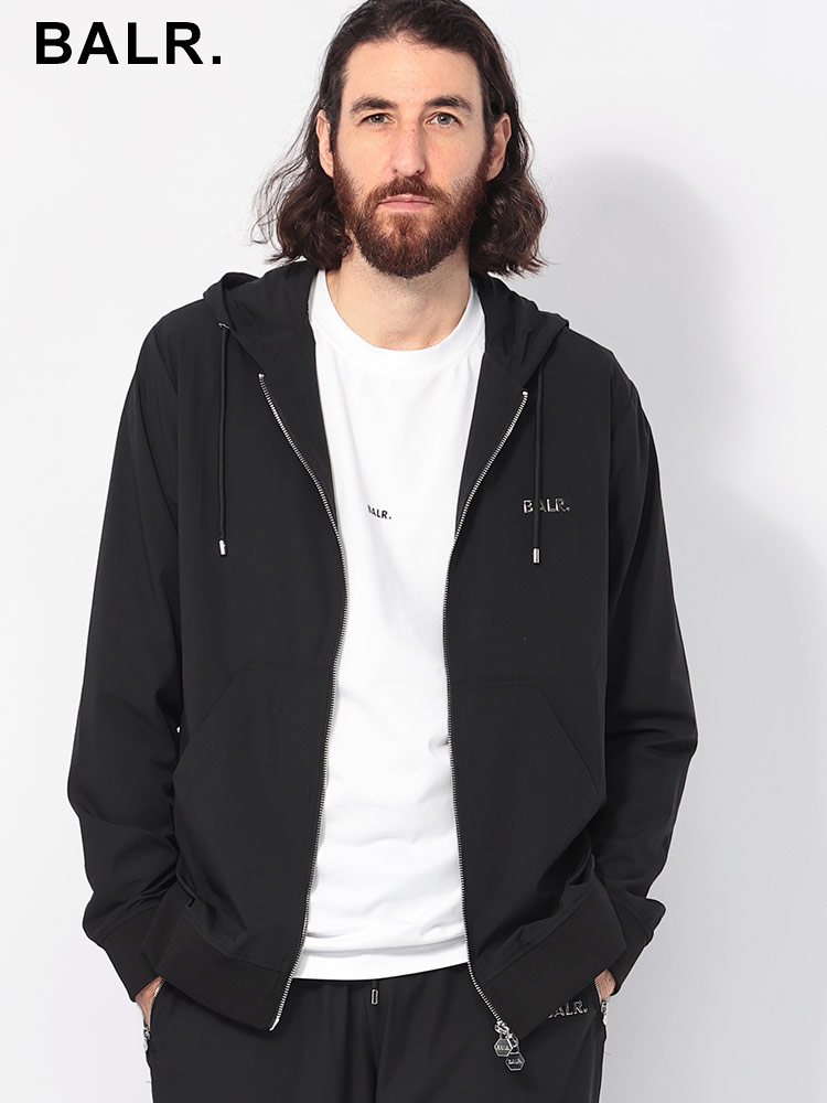 BALR. (ボーラー) メタリックロゴ フルジップ パーカー BA12691008JP