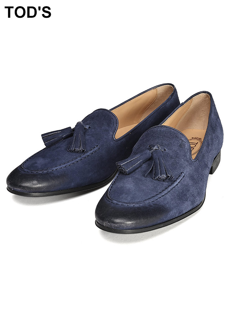 TOD'S (トッズ) スエード ゴンミーニ ドライビングシューズ TDXXMGW054