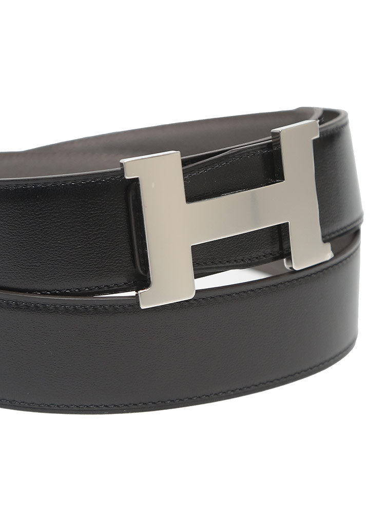 HERMES (エルメス) リバーシブル レザー ピンバックルベルト