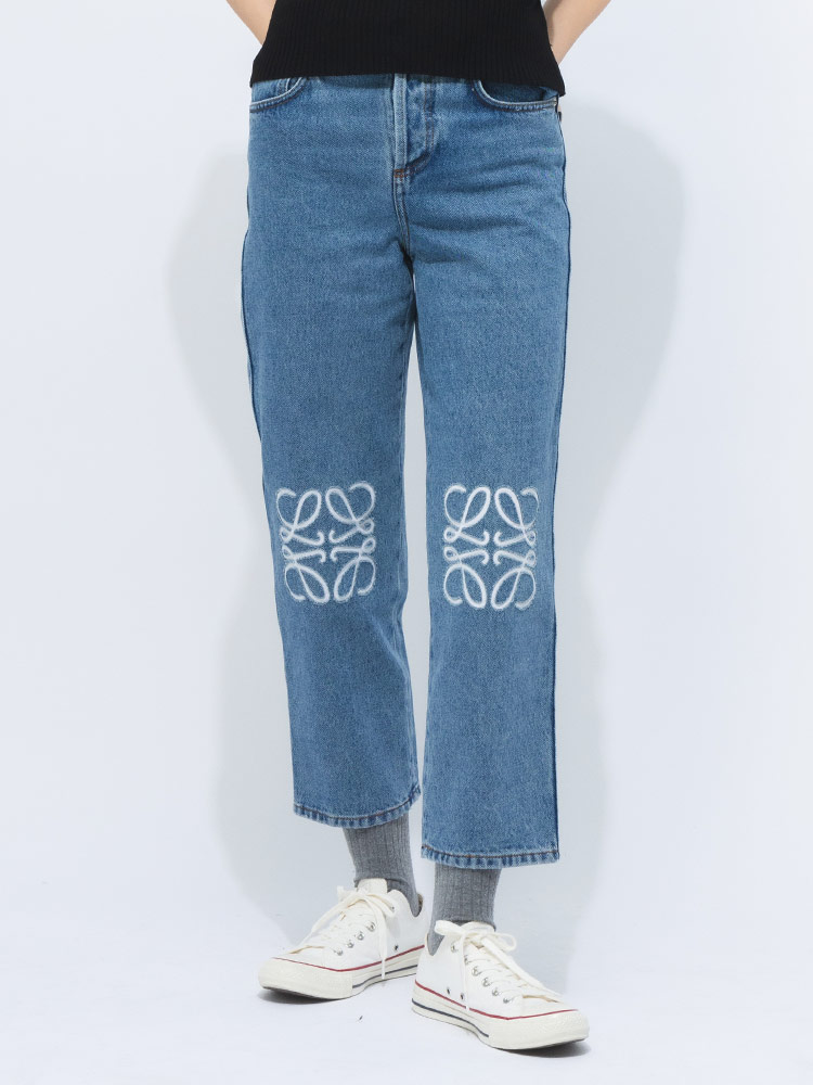 LOEWE (ロエベ) ロゴデザイン ボタンフライ ジーンズ LELS359Y11X90
