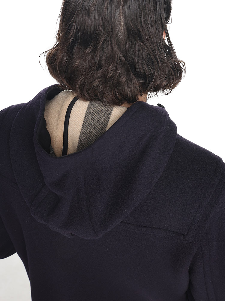 BURBERRY (バーバリー) ウール 裏チェック ダッフルコート BB8033638