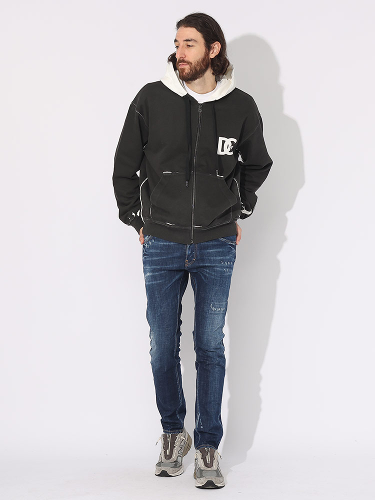 DOLCE&GABBANA (ドルチェ ＆ ガッバーナ) ロゴプリント フルジップ