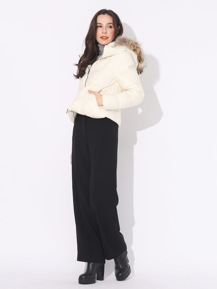 TATRAS (タトラス) ファーフード フルジップ ダウンジャケット AVECI