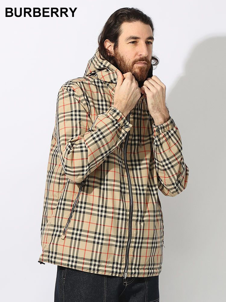 BURBERRY (バーバリー) リバーシブル ヴィンテージチェック×無地