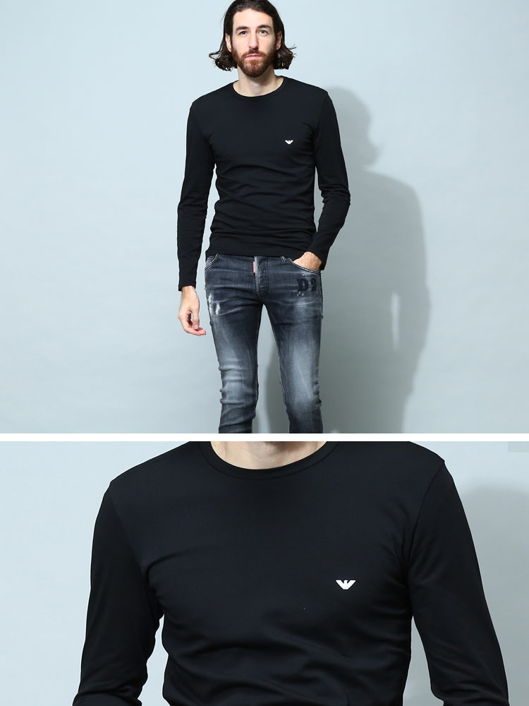 オンラインストア限定】 アルマーニ メンズ Tシャツ 長袖 エンポリオ