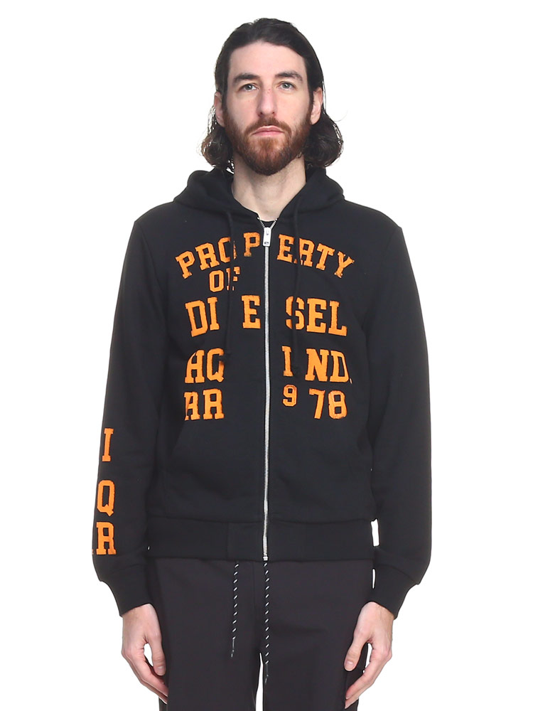 DIESEL (ディーゼル) プリント フルジップ パーカー S-GINN-HOOD-ZIP