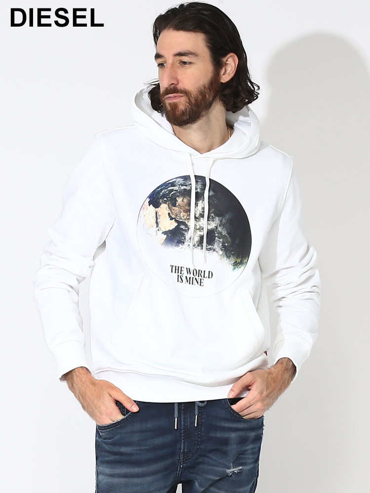 DIESEL (ディーゼル) グローバルグラフィック プルオーバー パーカー