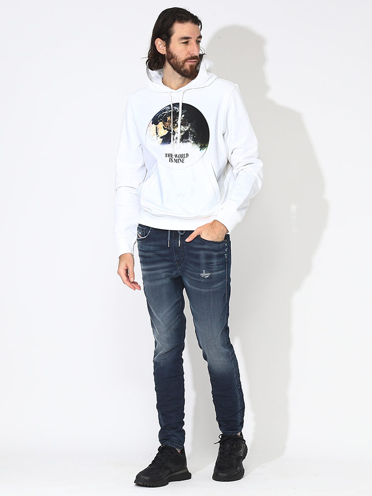 DIESEL (ディーゼル) グローバルグラフィック プルオーバー パーカー